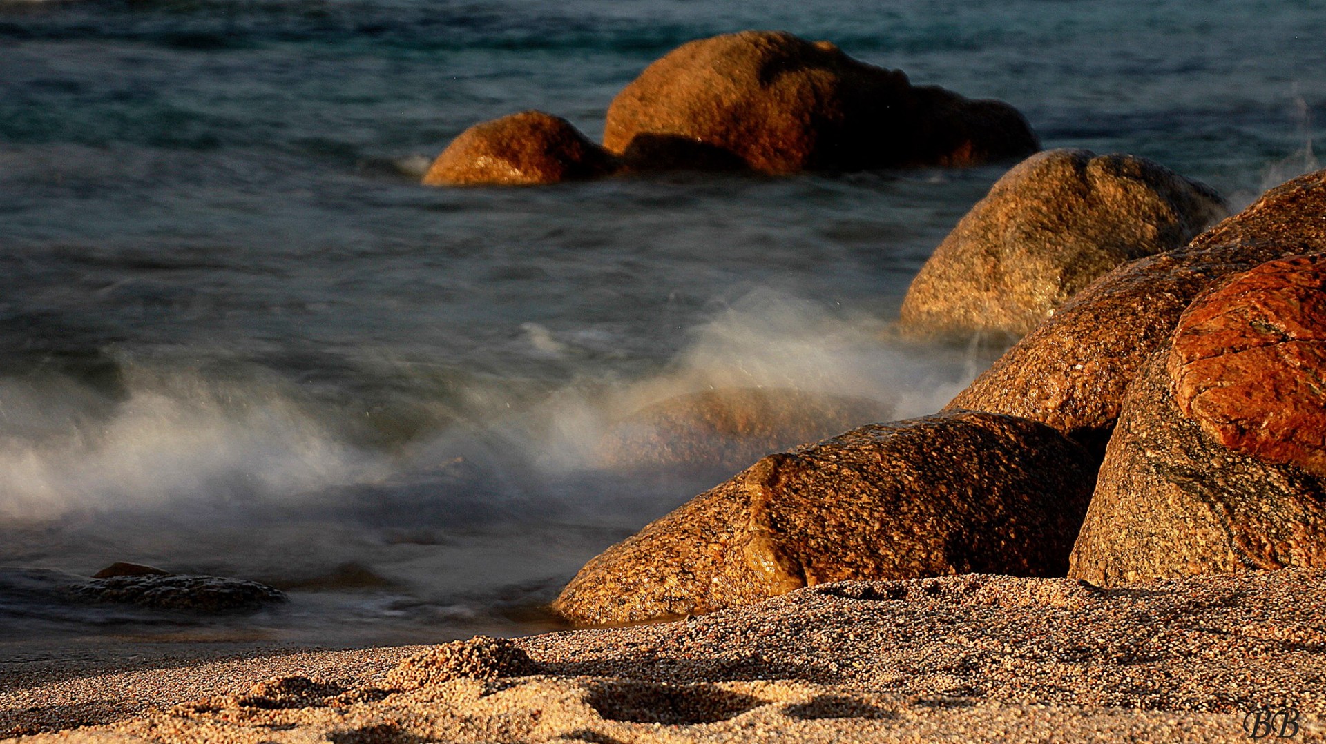 Effet plage rocher